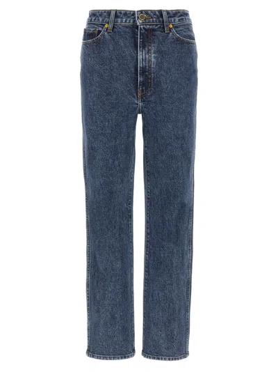 Khaite Ny Abigail Stretch Jeans In Blue