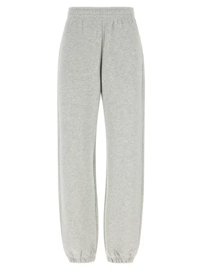 Rotate Birger Christensen Trousers With Elastic Waistband And Side Pockets In Gray