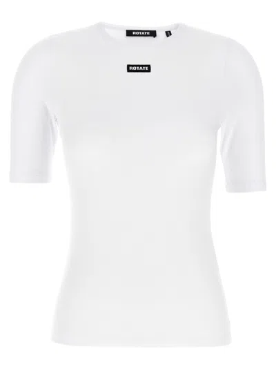 Rotate Birger Christensen Rotate Birgerchristensen Tshirt With Logo In White