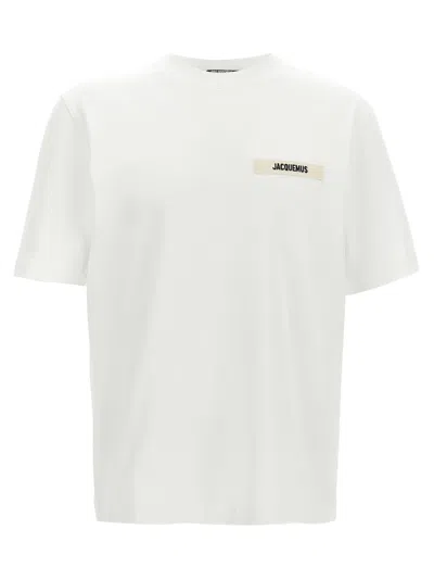 Jacquemus T-shirt Le T-shirt Gros-grain In White