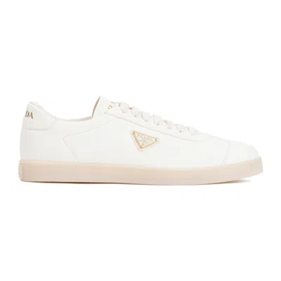 Prada Leather Sneakers In Nude