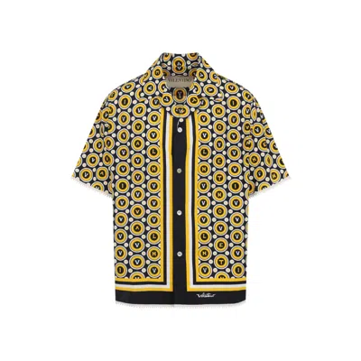 Valentino Bowling Shirt With Bulles Royales Print In Multi