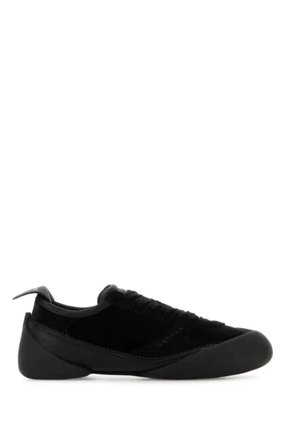 Alexander Mcqueen Canvas And Suede Sneakers In Black