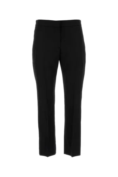 Alexander Mcqueen Wool Trousers In Black