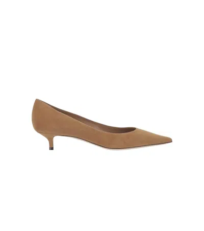 Jimmy Choo Décolleté Amelia In Suede Color Toffee In Brown