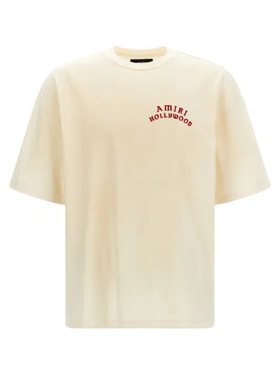 Amiri Hollywood Oversized T-shirt In Neutral