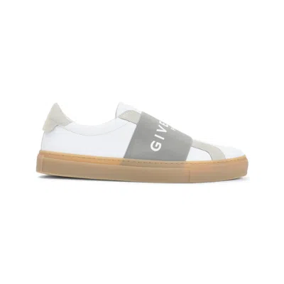 Givenchy Urban Street Sneakers In Leather And Suede With Elastic In White