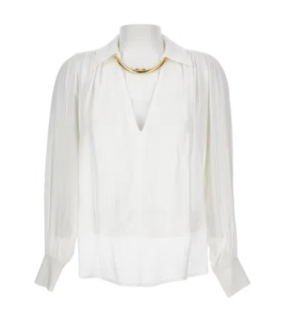 Elisabetta Franchi Viscose Shirt In White