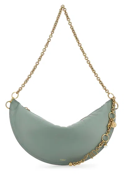 Chloé Chlo Sea Green Nappa Leather Chloe Icons Shoulder Bag In Green