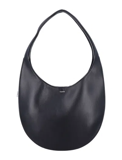 Coperni Medium Soft Swipe Leather Shoulder Bag In Black