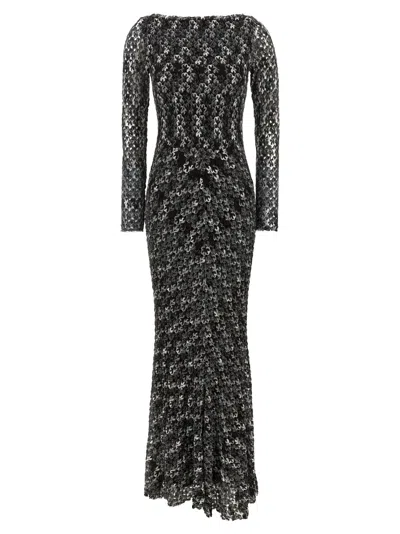 Missoni Langes Kleid Aus Strukturierter Spitze In Black