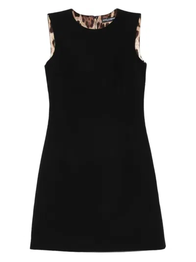 Dolce & Gabbana Women Black Sleeveless Mini Dress, Xl Luxury Dresses For Women Darveys In Black