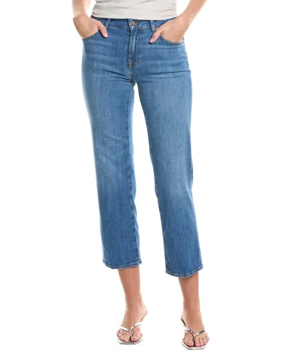 7 For All Mankind Calie Nevada Straight Ankle Jean In Blue