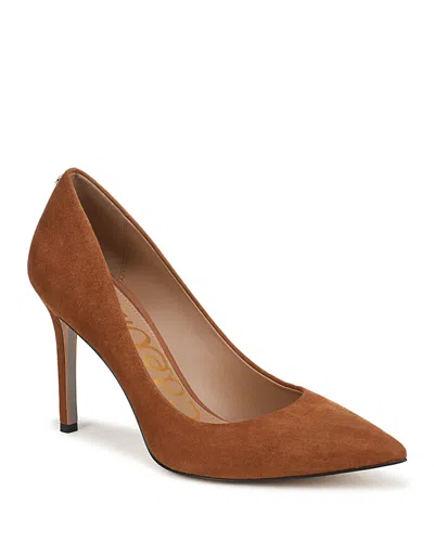 Sam Edelman Hazel Pointed-toe Heels In Brown