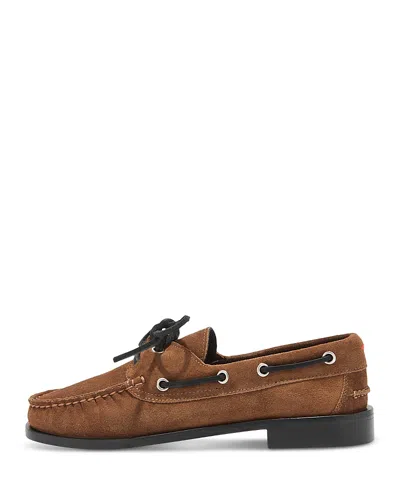 Aeyde Harris Cow Suede Leather Tobacco Loafers Tobacco In Multi