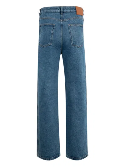 Loewe Anagram Baggy Jean In Blue