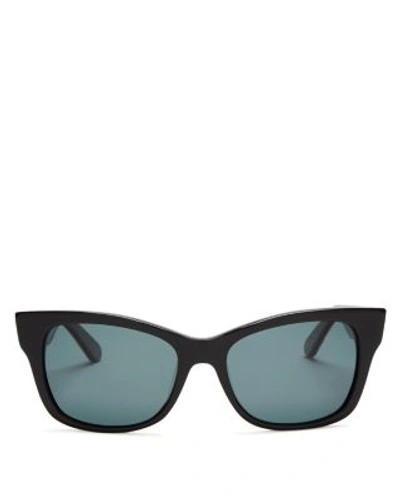 Kate Spade Jenae Plastic Rectangle Sunglasses In Black