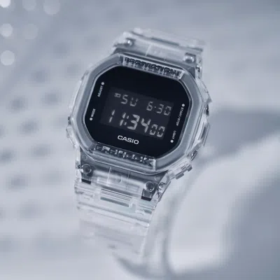 Casio G-shock Square 'white' In Black