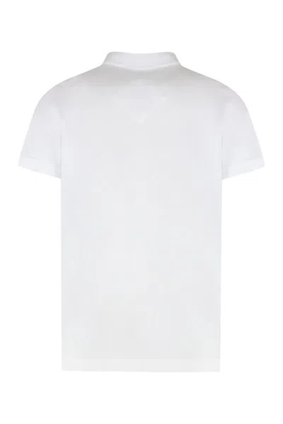Canada Goose White Short-sleeve Polo Shirt With Traditional Collar In White