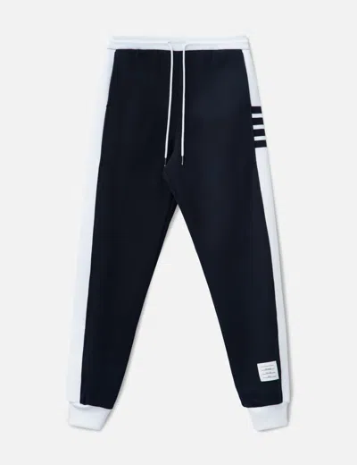 Thom Browne Classic 4-bar Jersey Loopback Sweatpants In Black