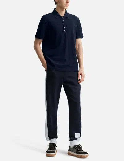 Thom Browne Classic 4-bar Jersey Loopback Sweatpants In Black