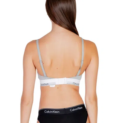 Calvin Klein Underwear Gray Cotton Women's Bra In Gray