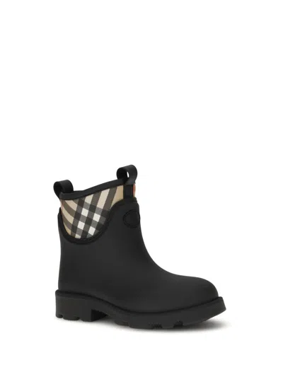 Burberry Women Marsh Stamp Rubber Ankle Boots In Multi