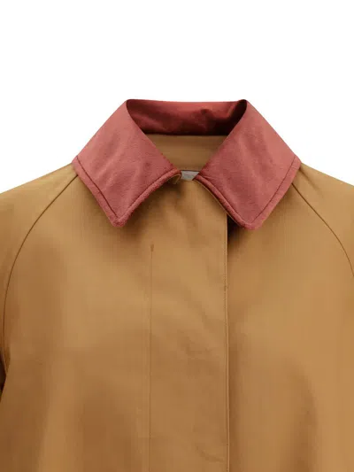 Prada Coats In Brown