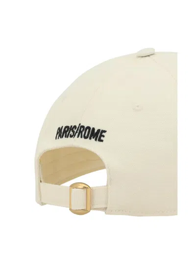 Valentino Baseball Cap With Embroidery In Neutral