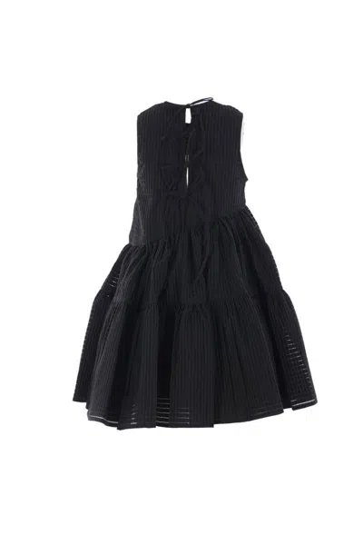 Cecilie Bahnsen Abigail Miku Jacquard Dress In Black