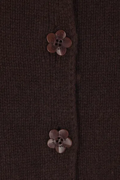 Cecilie Bahnsen Sleeveless Vest In Brown