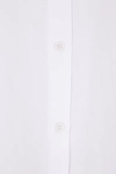 Cecilie Bahnsen Tie-cuff Cotton Shirt In White