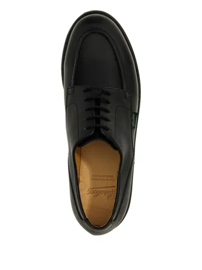 Paraboot Chambord Leather Derby Shoes In Black