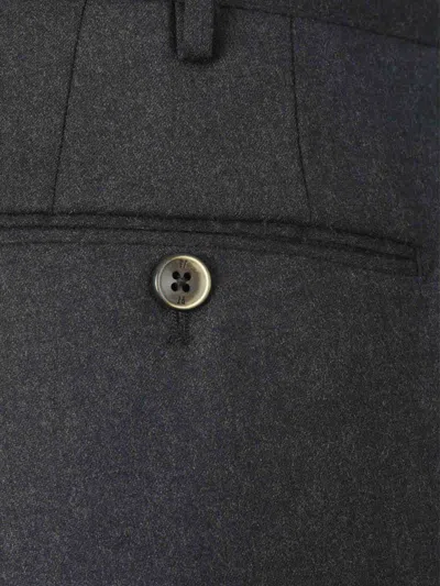 Pt Torino Wool Slim-fit Trousers In Black