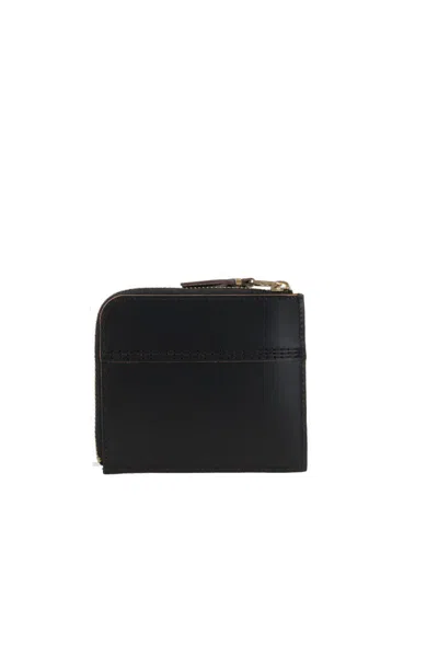 Comme Des Garçons Small Zip Wallet In Black