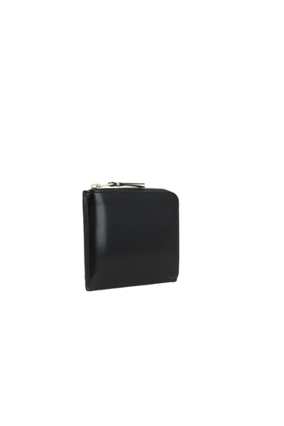 Comme Des Garçons Zip Around Wallet Wallets White In Black