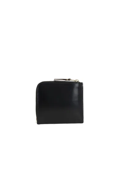 Comme Des Garçons Zip Around Wallet Wallets White In Black