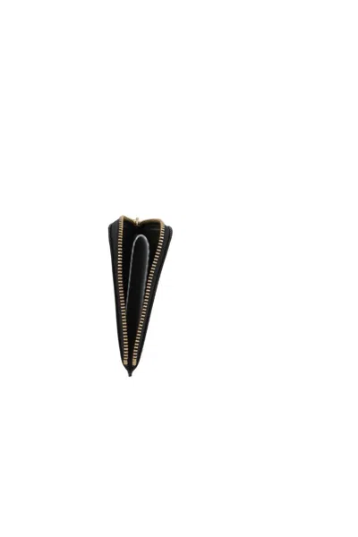Comme Des Garçons Zip Around Wallet Wallets White In Black