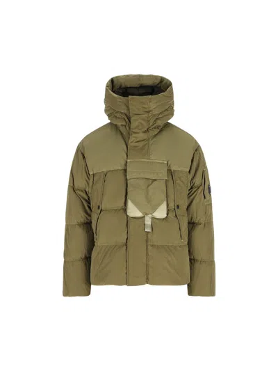 C.p. Company Long Sleeve Cotton Coat In Green
