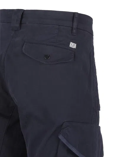 C.p. Company Belt Loop Track Pants In Blue