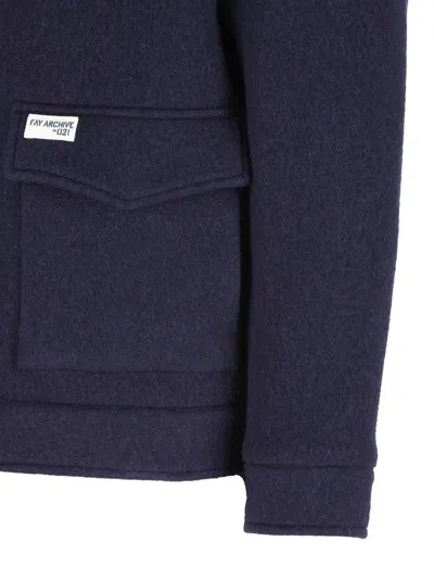 Fay Plush Truck Jacket Archive In Blue