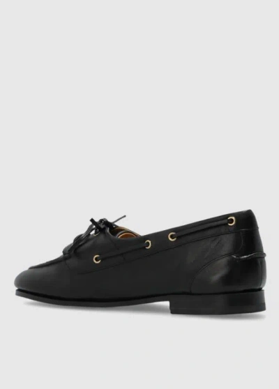Bally Plume Derby In Leather Wide Foot Morphology In Black