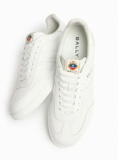 Bally Leather Rivy Sneakers Low-top Silhouette Rubber Sole In White