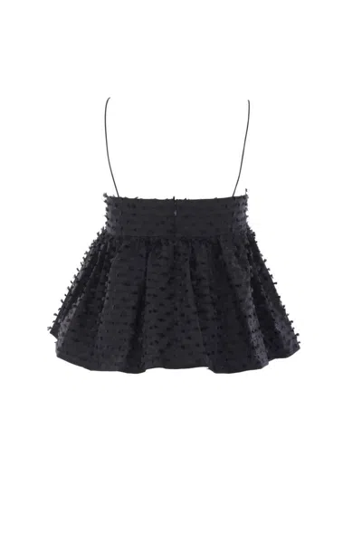 Cecilie Bahnsen Bessie Merino Wool Cardigan In Black
