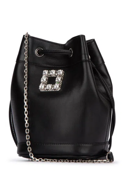 Roger Vivier Tres Vivier Aumoniere In Black