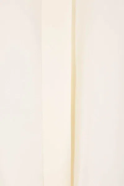 Chloé Lace-trimmed Organic Silk Crepe De Chine Blouse In Neutral