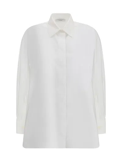 Givenchy Oversized Shirt In Poplin With Open Back In White