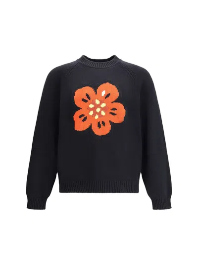Kenzo Boke Flower Sweater In Black