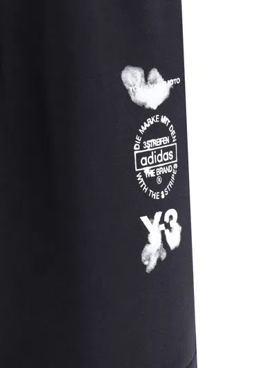 Y-3 Cuffed Track Pants Elastic Waistband In Black