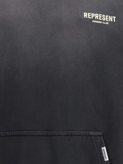 Represent Relaxed Fit Hoodie With Graphic Back And Subtle Logo In Black